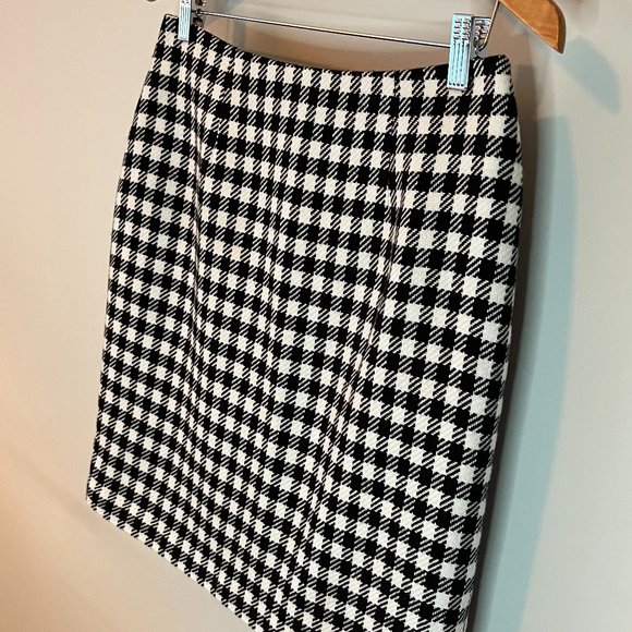 Plaza South Petite Vintage Houndstooth Skirt Size 10P - Picture 4 of 9